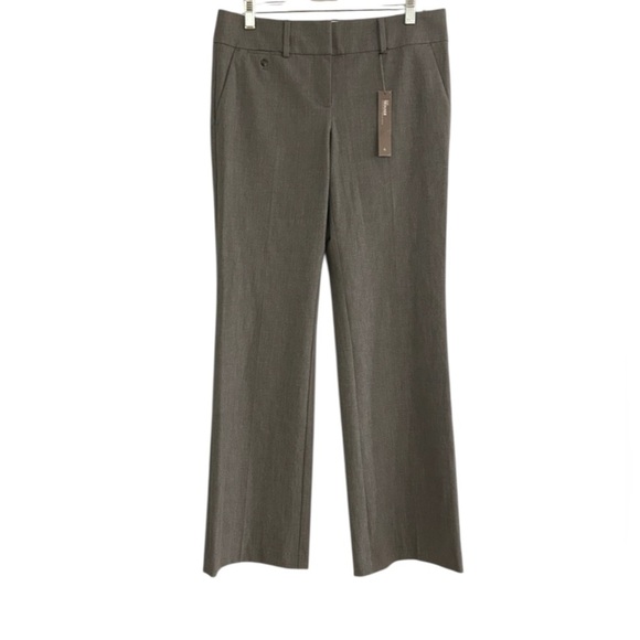 LOFT Pants - LOFT Gray Zoe straight Leg Trouser Pants Size 6 NEW WITH TAGS